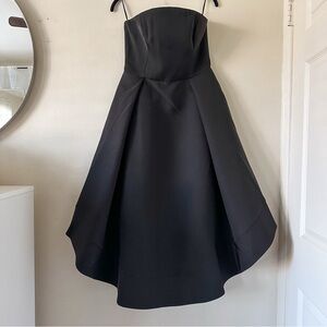 C/MEO Collective “Making Waves” Strapless Black Dress - Chic & Elegant